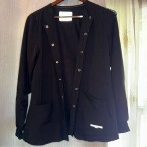Black Snap Scrub Jacket